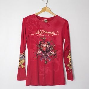 Ed Hardy | Authentic tattooed long sleeve